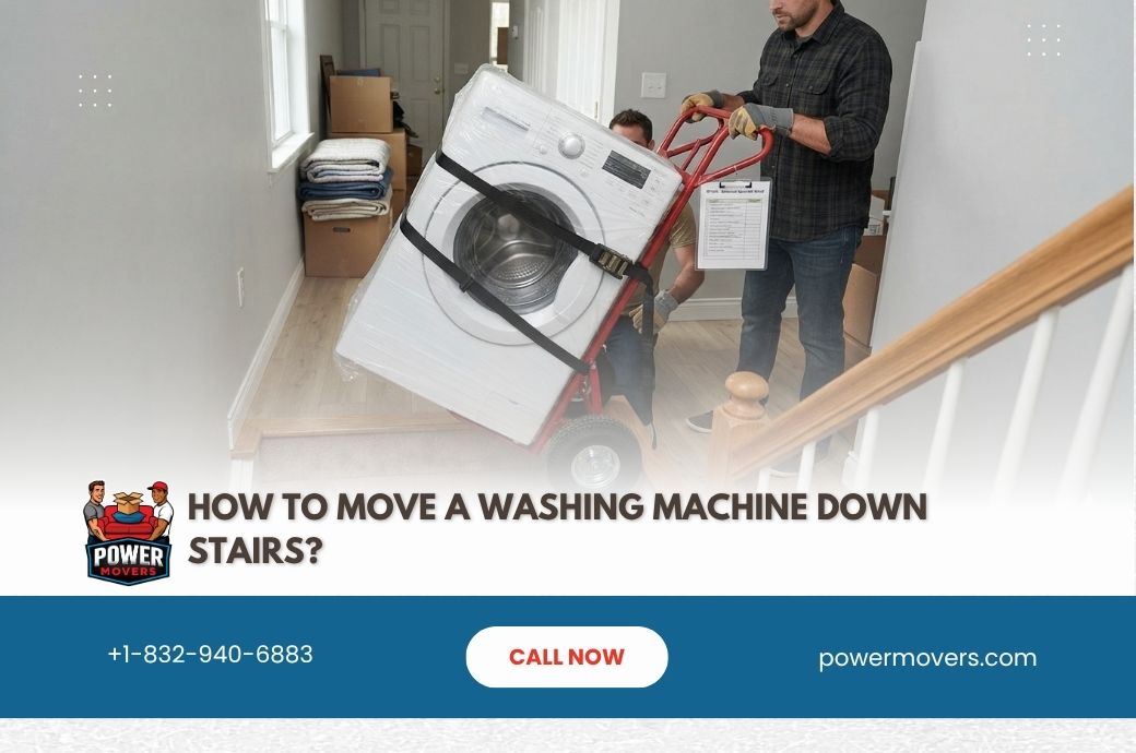 How to Move a Washing Machine Down Stairs