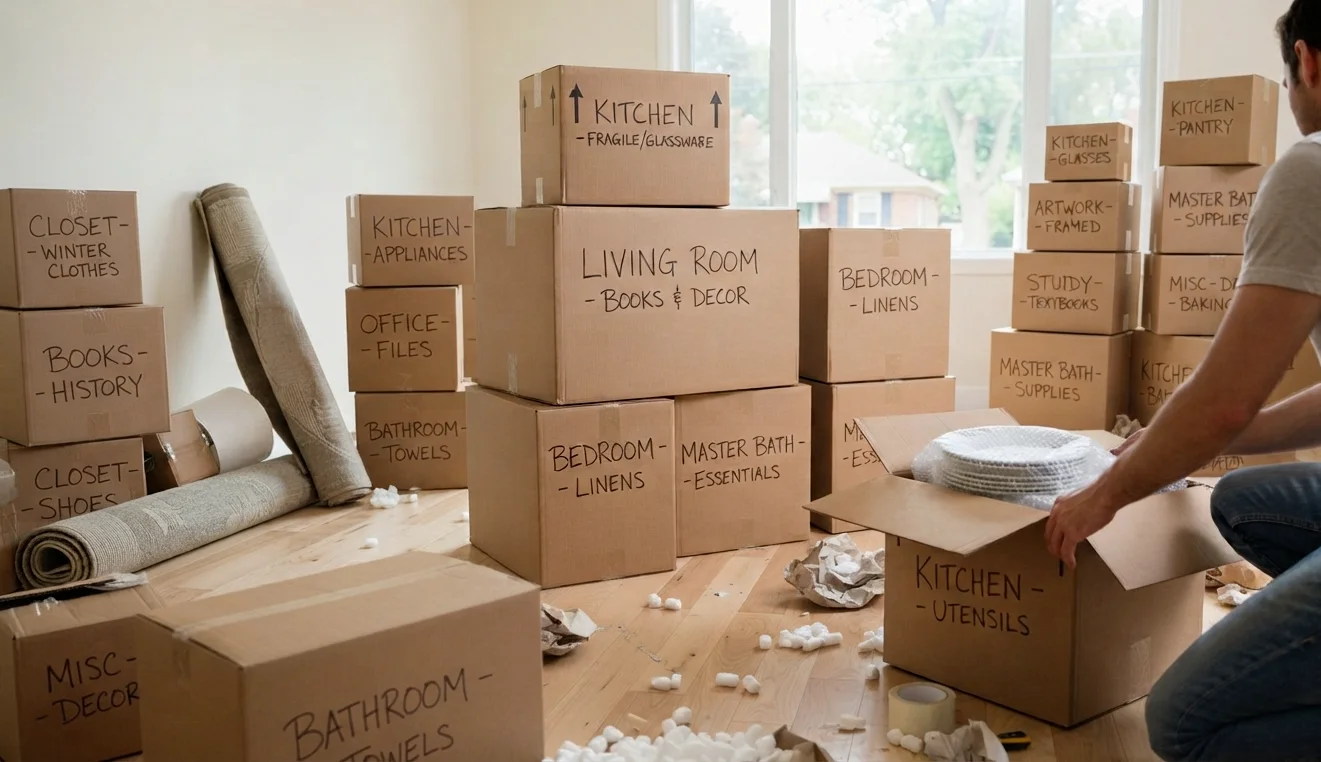 How to Unpack and Organize After Moving